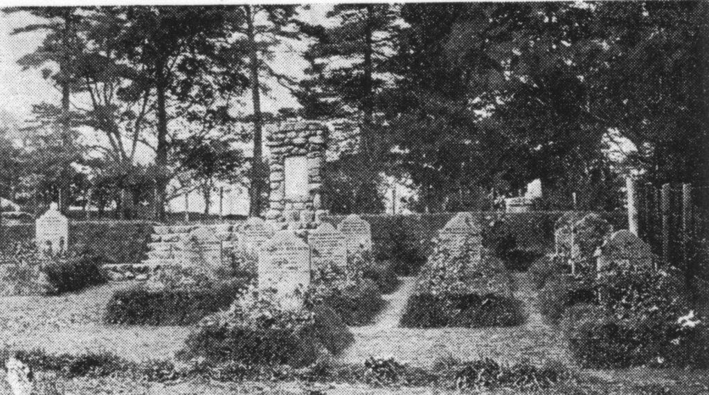 POW014; Graveyard; Cemetery; Burial Ground; Headstones; Stobs