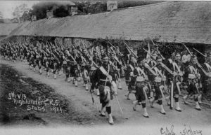 9th; ninth; volunteer battalion; royal scots; 1904; marching; route march;
