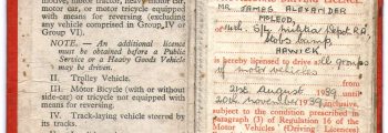 Stobs Camp driving licence