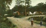 post office; children; stobs; wagon; road