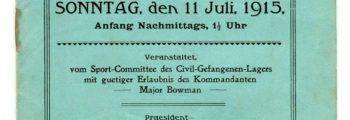 Sport-Fest, Sonntag, den 11 Juli, 1915