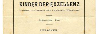 Theatre: Die Kinder der Exzellenz