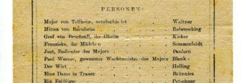 Theatre: Minna von Barnhelm oder Das Soldatenglueck