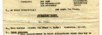 Theatre: Stiftungsfest im Dramatischen Verein
