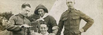 Four Cameronians Posed Scene